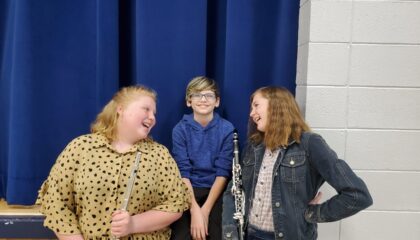 three middle school students recognized for honor band