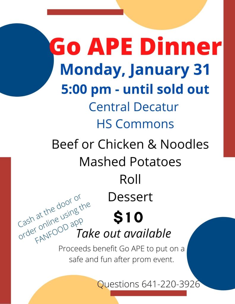 CD Go APE dinner 1 31