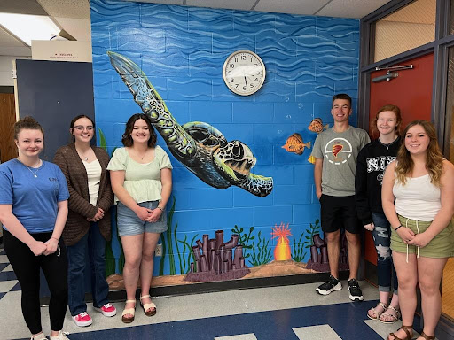 Class mural students