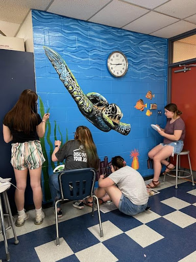 Students mural