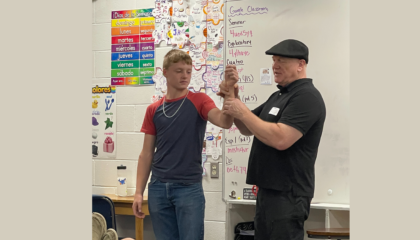 Dr. Dan Heffron Visits Health Class