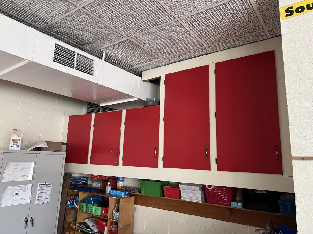 Original classroom cabinets