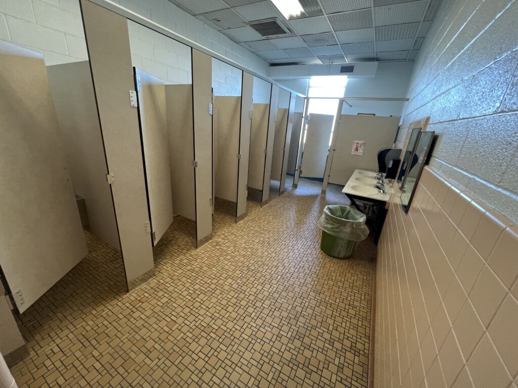 Non ADA compliant restroom