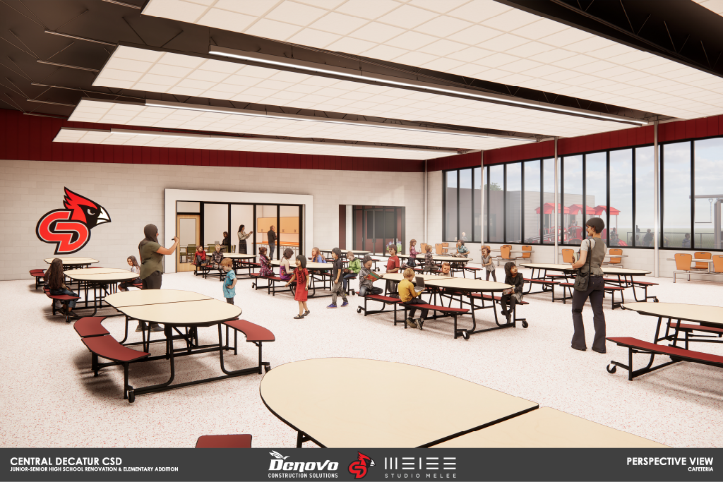 Central Decatur CSD Cafeteria Interior View