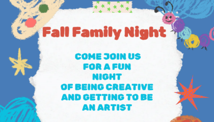 Colorful Illustrated Kids Art Class Flyer